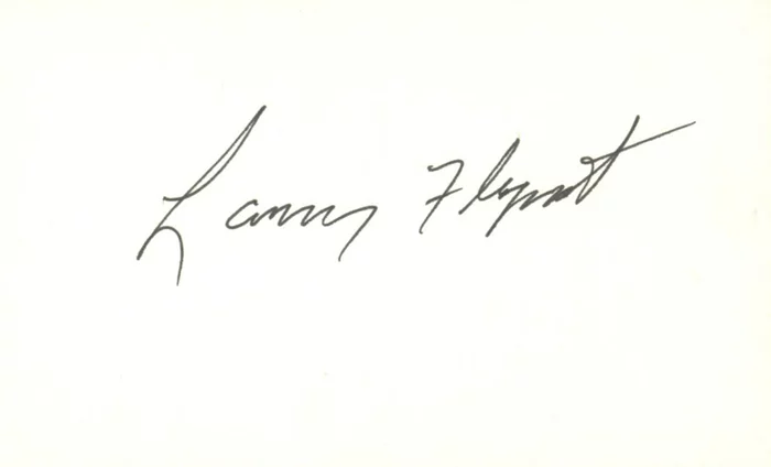 Larry Flynt autograph