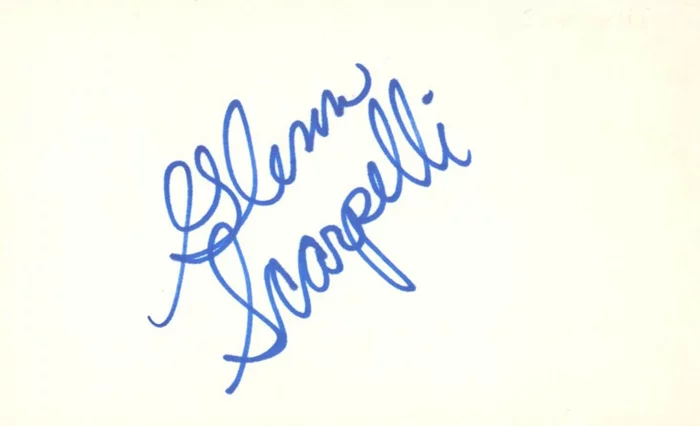 Glenn Scarpelli autograph