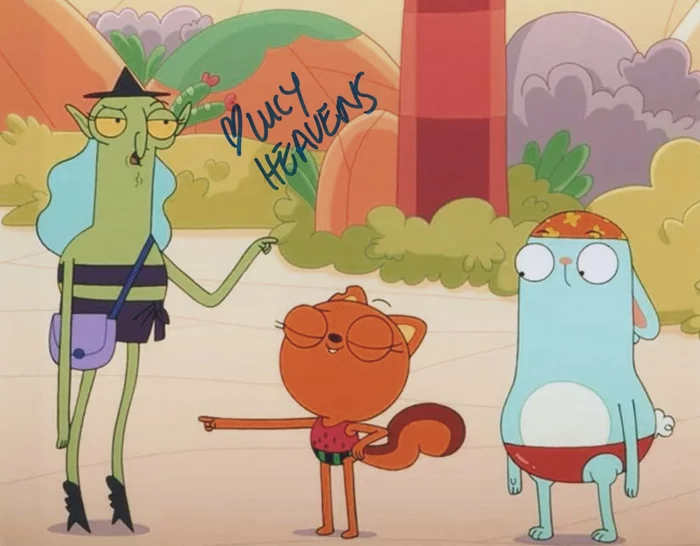 Lucy Heavens autograph