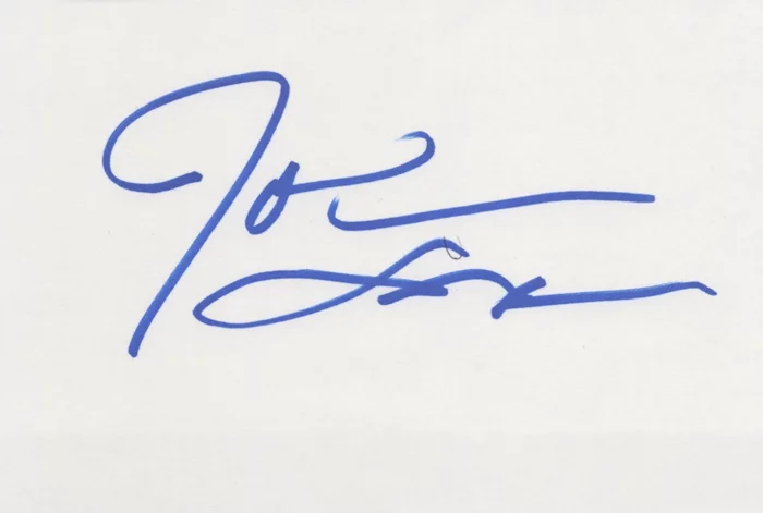 John Saxon autograph