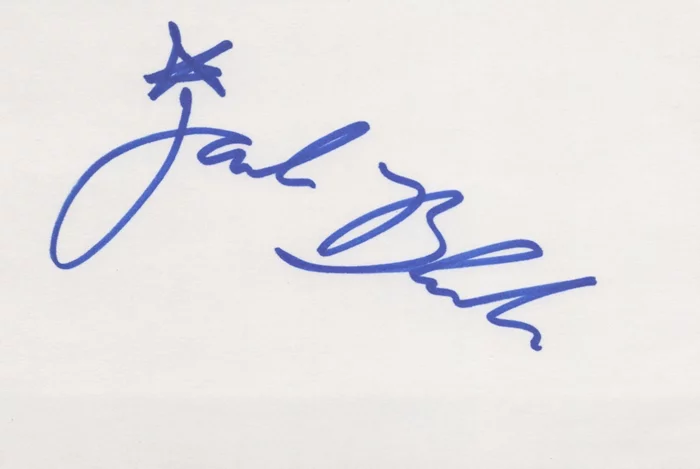 Jack Black autograph