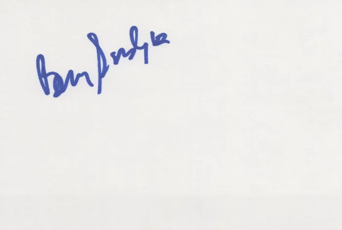 Berry Gordy autograph