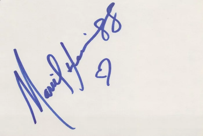 Mariel Hemingway autograph