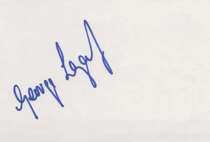George Lazenby autograph