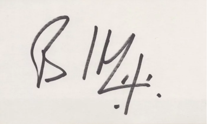 Billy Idol autograph