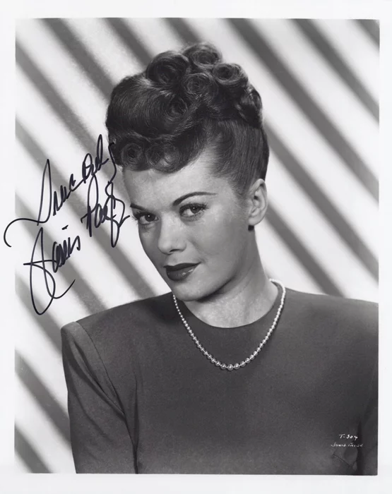 Janis Paige autograph