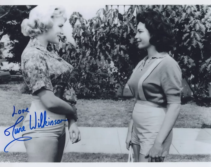 June Wilkinson autograph