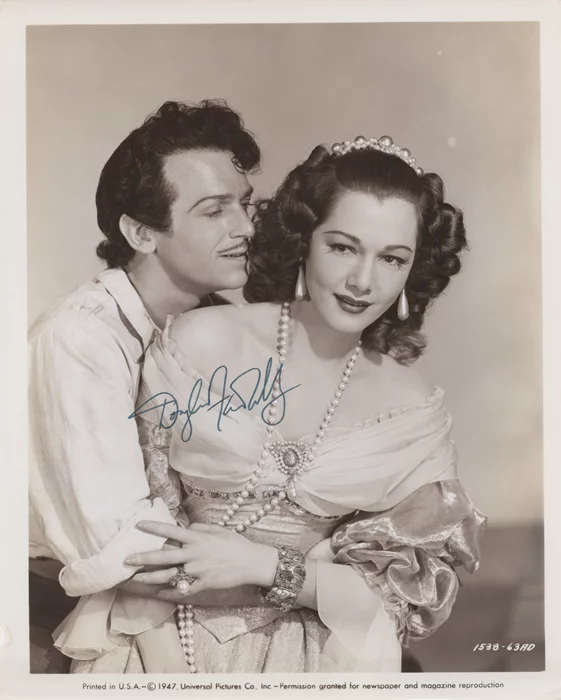 Douglas Fairbanks, Jr. autograph