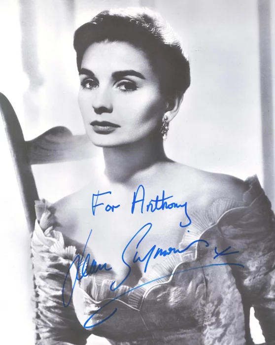Jean Simmons autograph