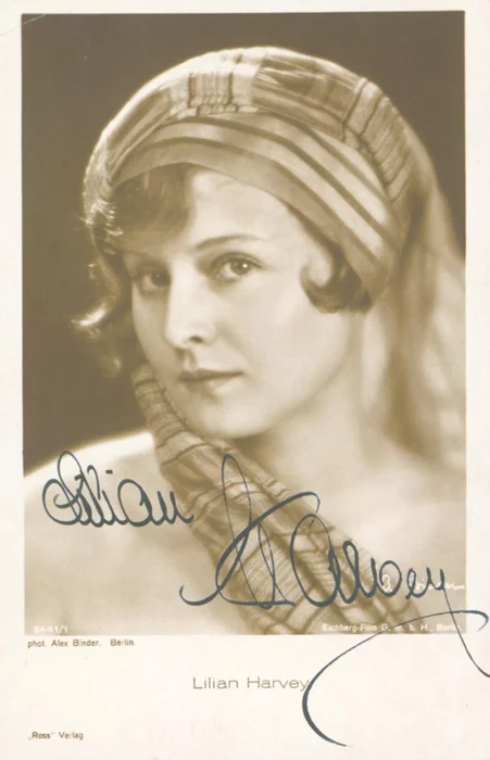 Lilian Harvey autograph
