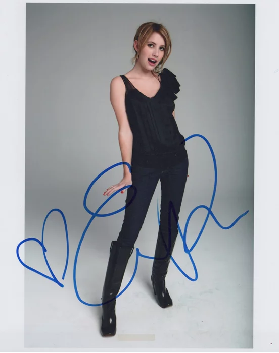 Emma Roberts autograph