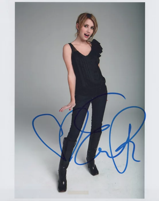 Emma Roberts autograph