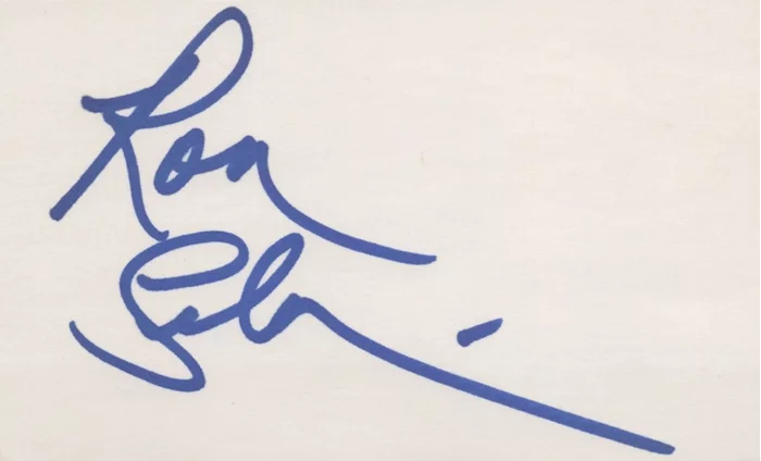 Ron Silver autograph