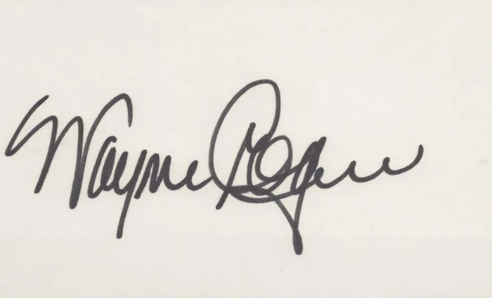 Wayne Rogers autograph