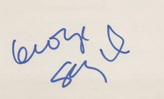 George Segal autograph