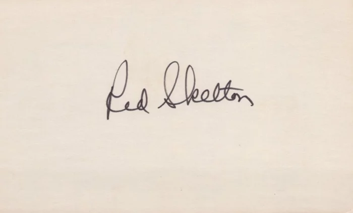 Red Skelton autograph