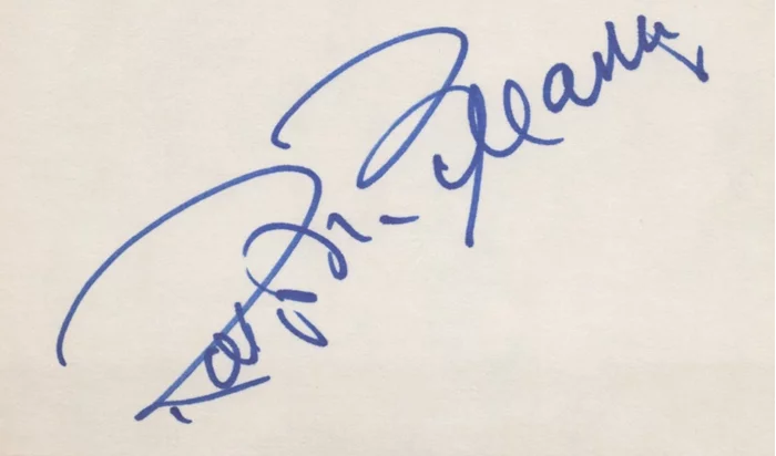 Ralph Bellamy autograph