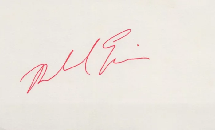 Michael Eisner autograph