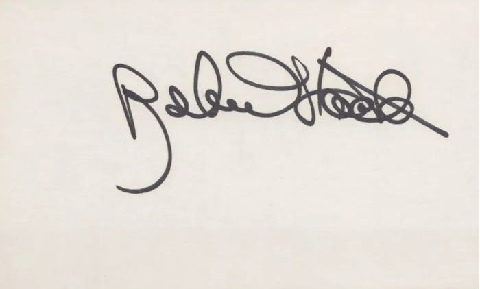 Robert Stack autograph