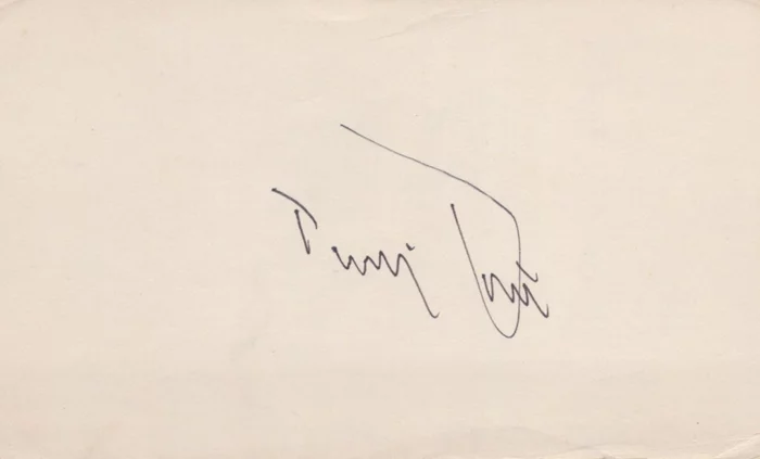 Tiny Tim autograph