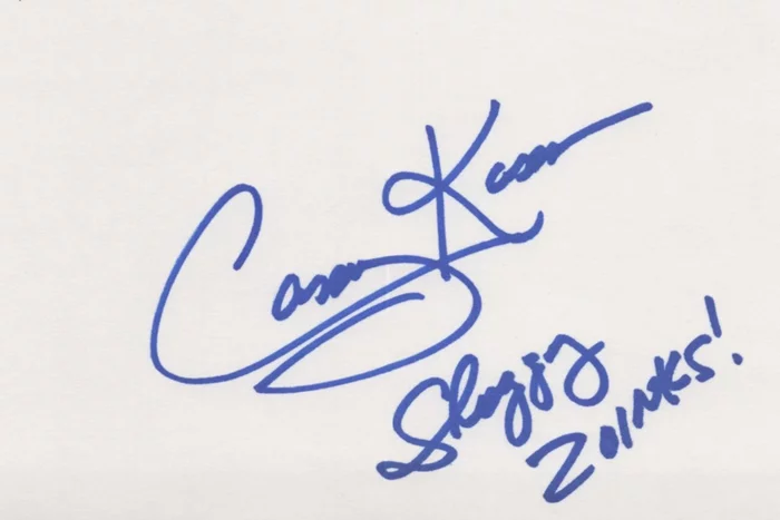 Casey Kasem autograph