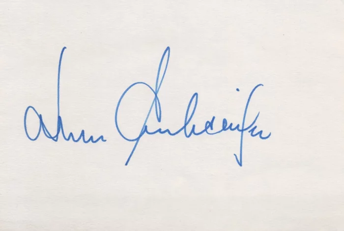 John Schlesinger autograph