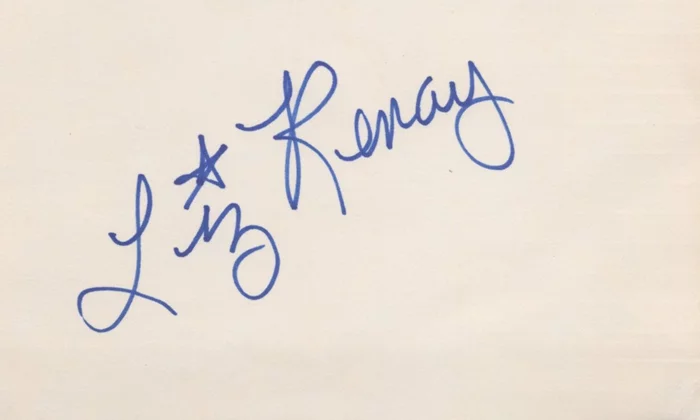 Liz Renay autograph