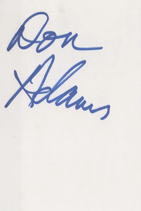 Don Adams autograph