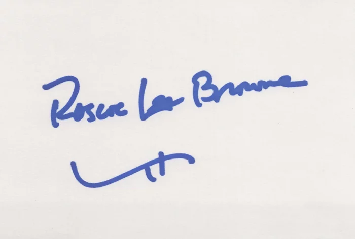 Roscoe Lee Browne autograph