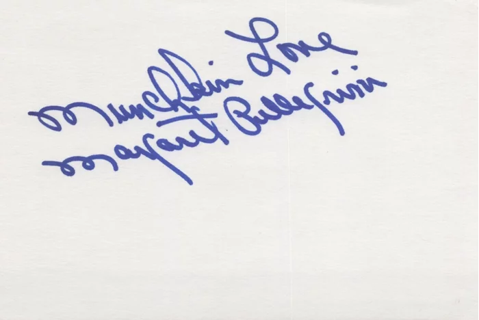 Margaret Pellegrini autograph