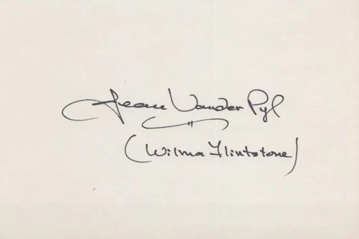 Jean Vander Pyl autograph