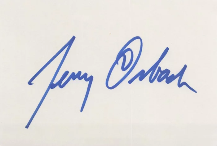 Jerry Orbach autograph
