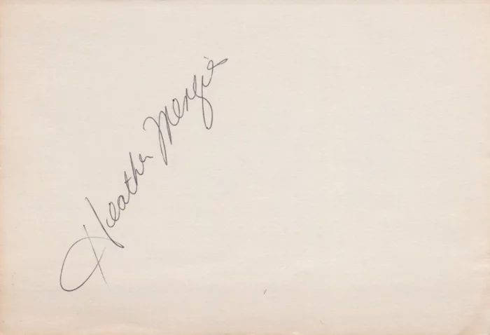Heather Menzies autograph