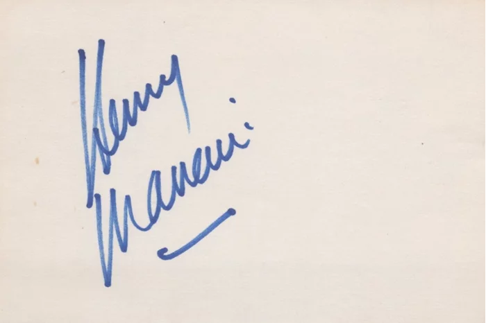 Henry Mancini autograph