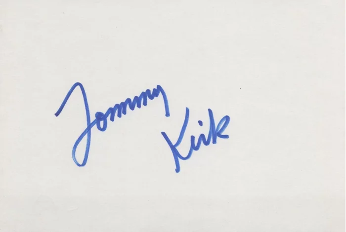 Tommy Kirk autograph