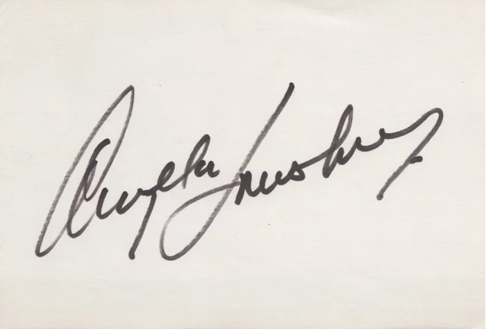 Angela Lansbury autograph