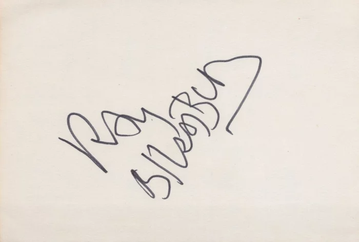 Ray Bradbury autograph