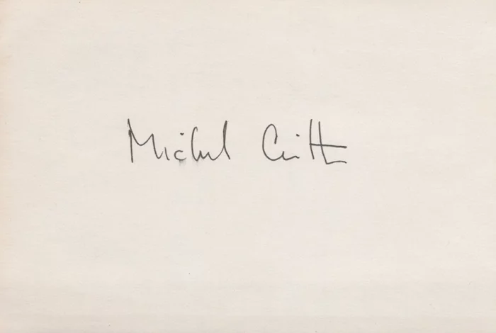 Michael Crichton autograph