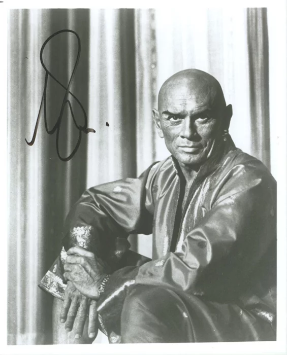 Yul Brynner autograph