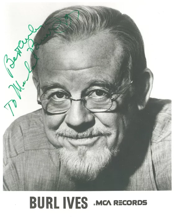 Burl Ives autograph