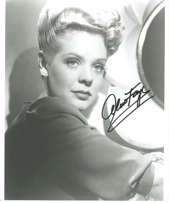 Alice Faye autograph