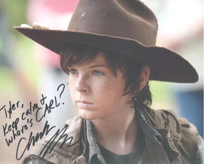 Chandler Riggs autograph