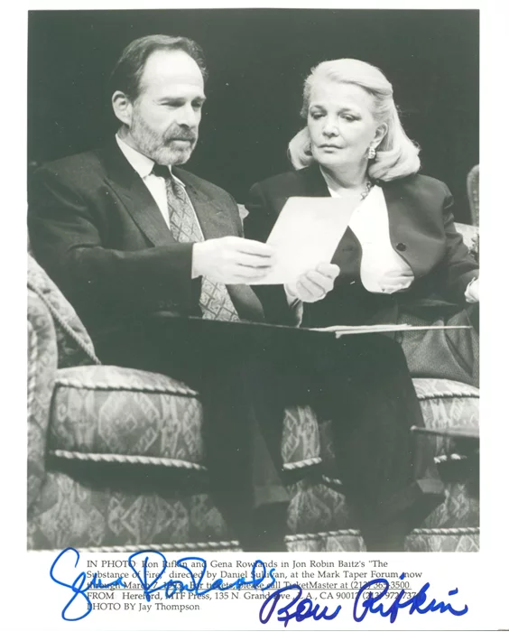 The Substance of Fire autograph