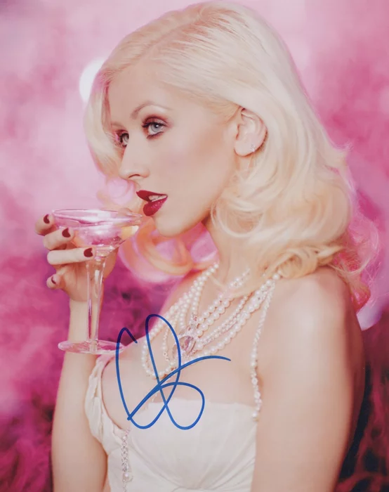 Christina Aguilera autograph