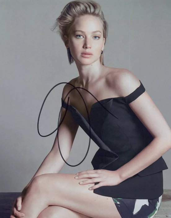 Jennifer Lawrence autograph