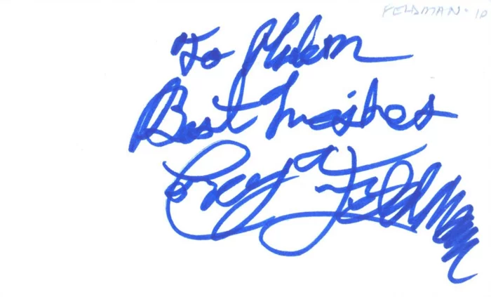 Corey Feldman autograph