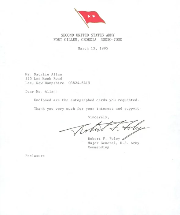 Robert Foley autograph