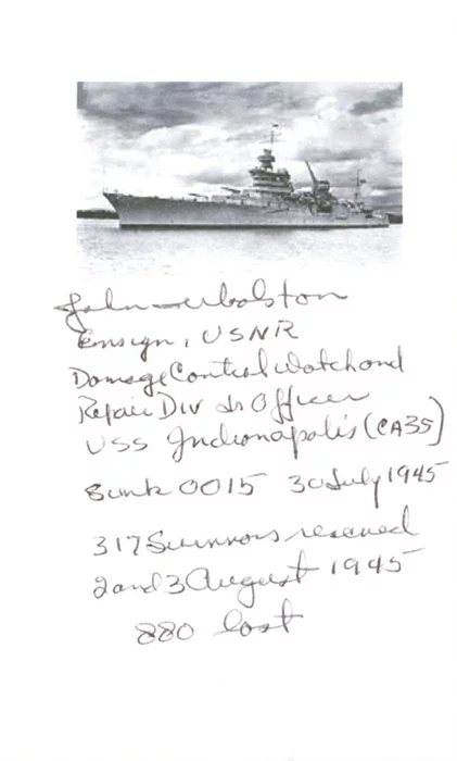 John Woolston autograph