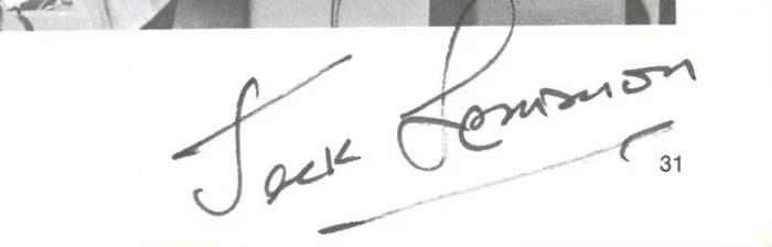 Jack Lemmon autograph