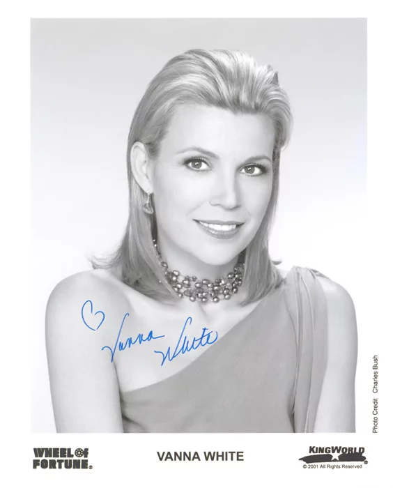 Vanna White autograph